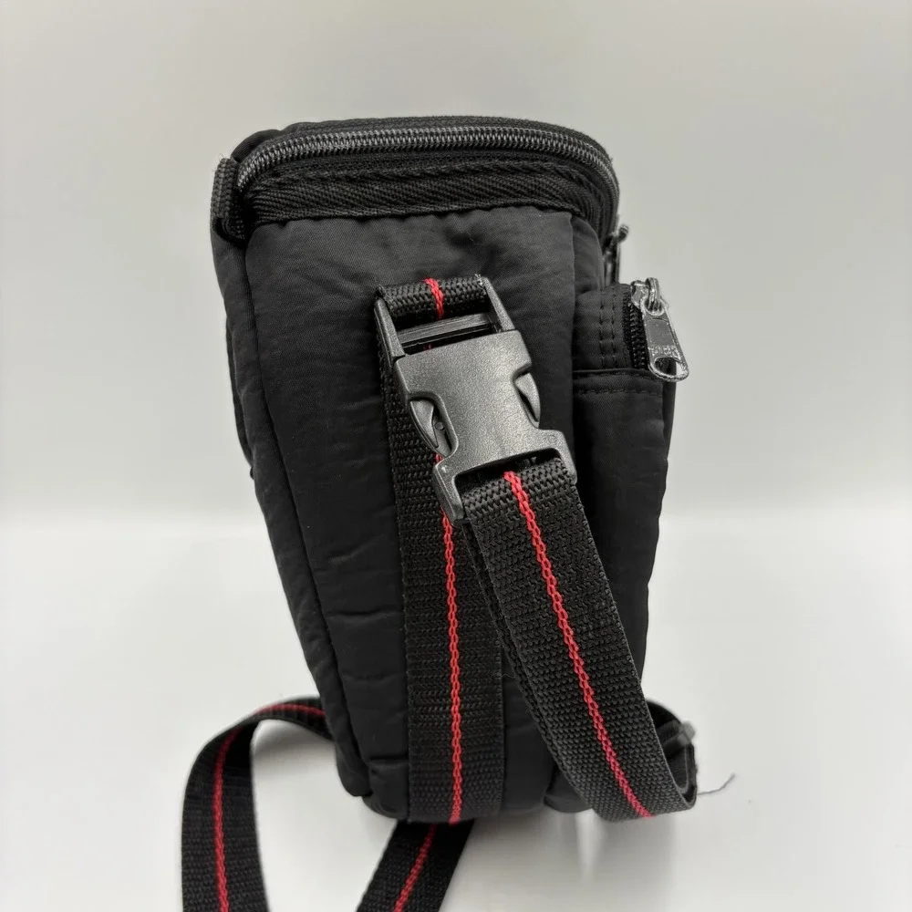 Pentax Black Nylon‎ Camera Shoulder Holster Bag Belt Loop Padded Strap Case DSLR
